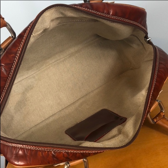 Lottusse 🦋 Stunning 2 Tone Leather Shoulder Bag - Picture 7 of 8